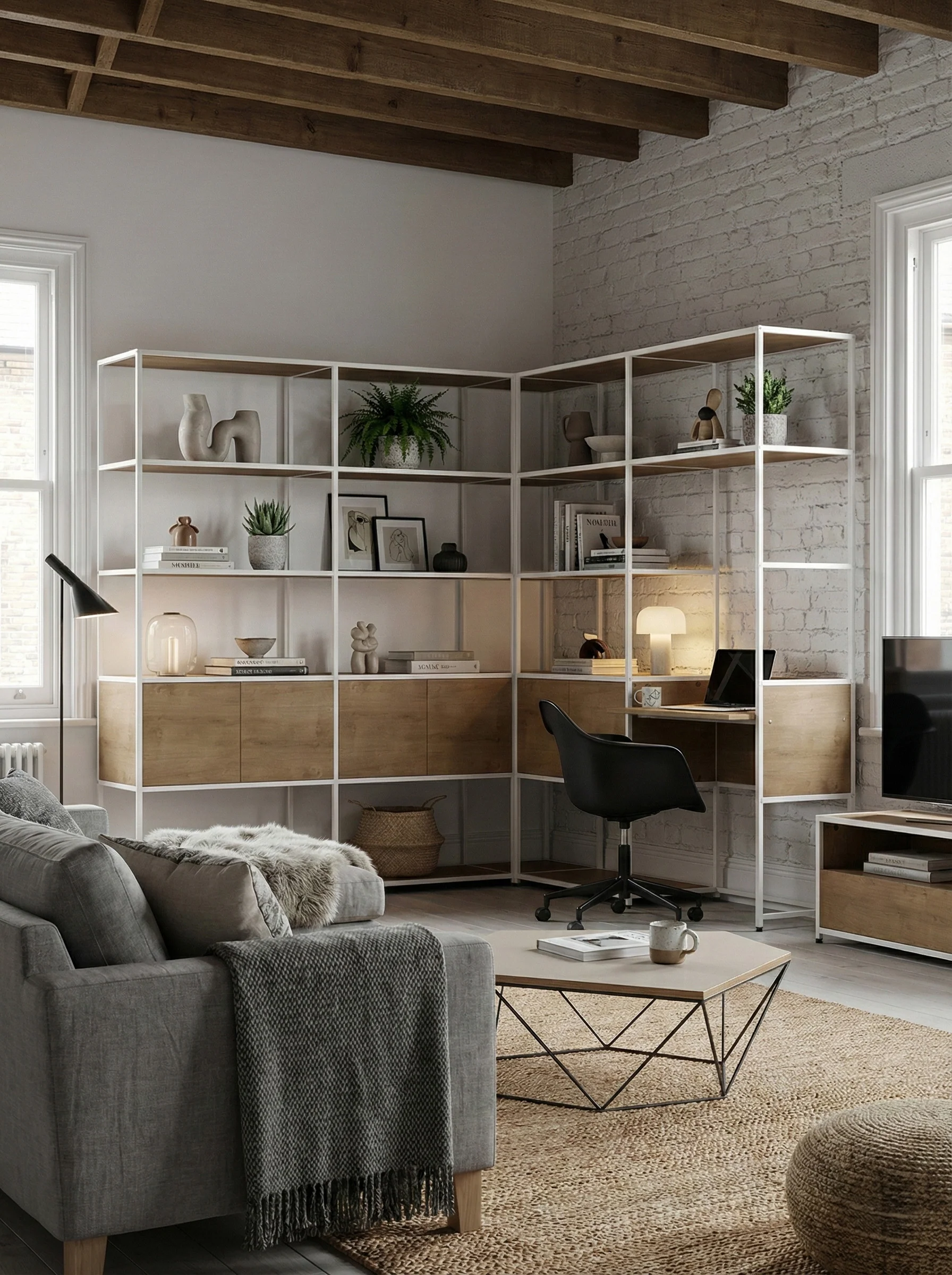 GRID Corner Shelving Units